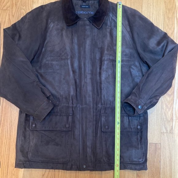 Claiborne Men’s Microsuede Barn jacket in Brown XL - Picture 9 of 9